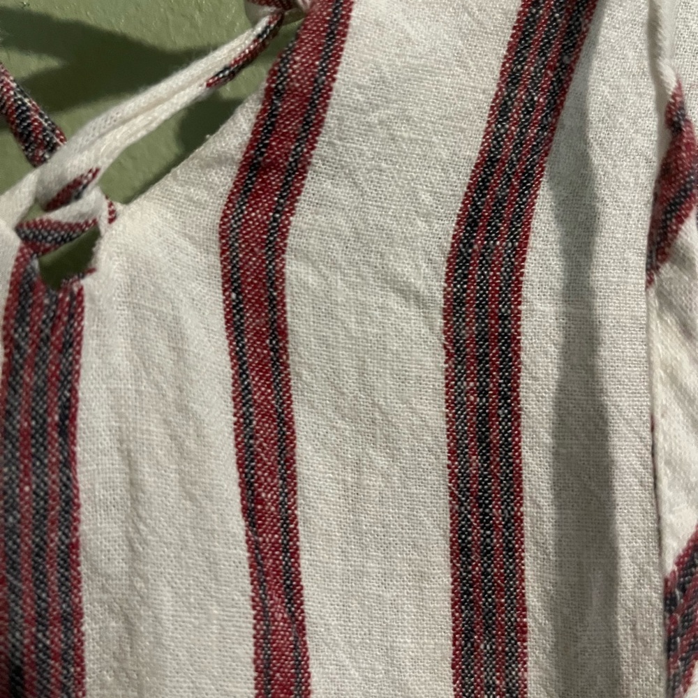 Off white linen blend True Craft dress.